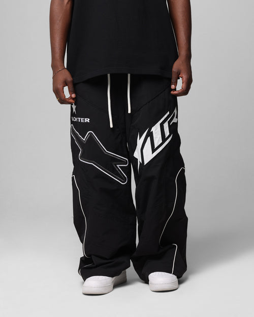 Motocross Parachute Pants Black