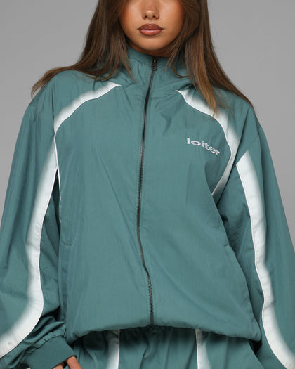 Loiter Spray Day Track Jacket Teal