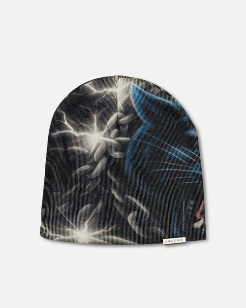 Airbrush Panther Skully Black
