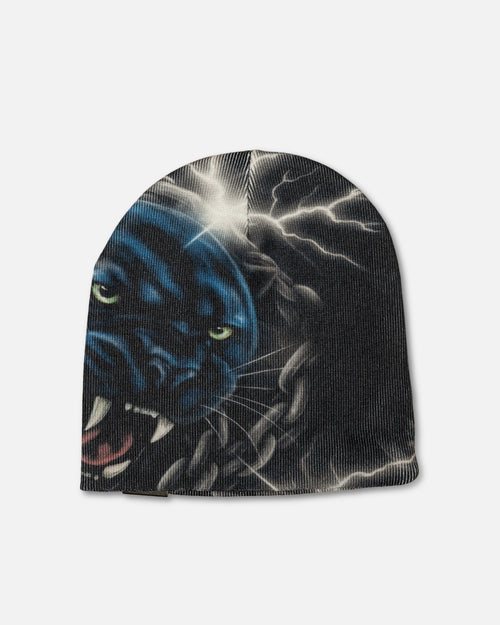 Airbrush Panther Skully Black