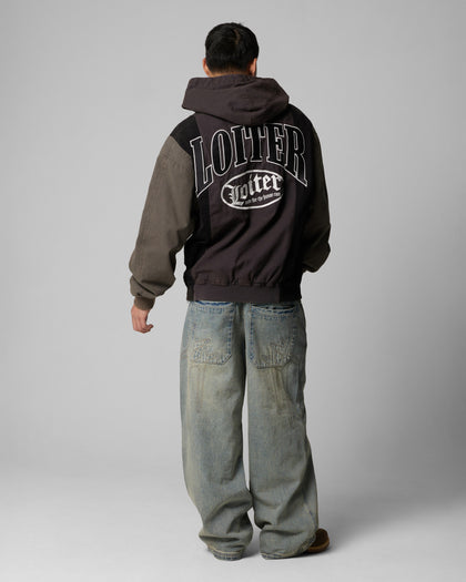 Loiter Splinter Hoodie Black/Charcoal