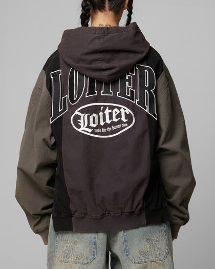 SPLINTER HOODIE - Black/Charcoal