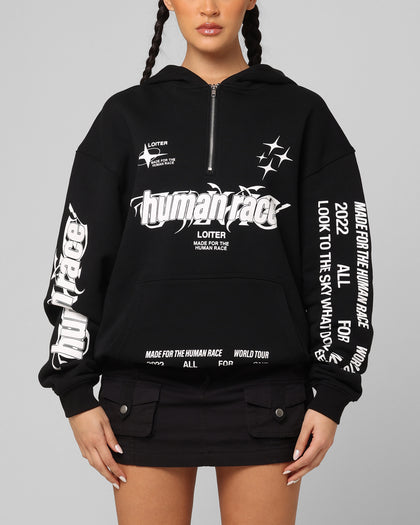Rave Zip Hoodie Black