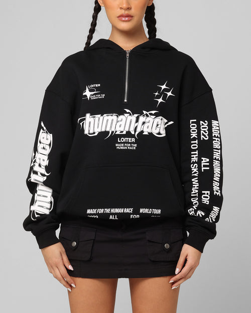 Rave Zip Hoodie Black