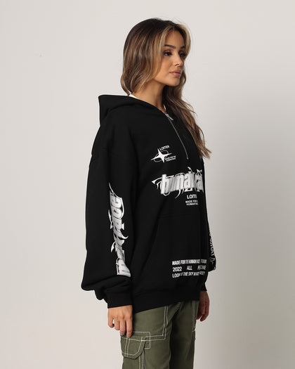 RAVE ZIP HOOD - Black