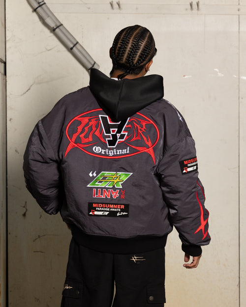 LOITER X ANTI RACER BOMBER  JA - Charcoal