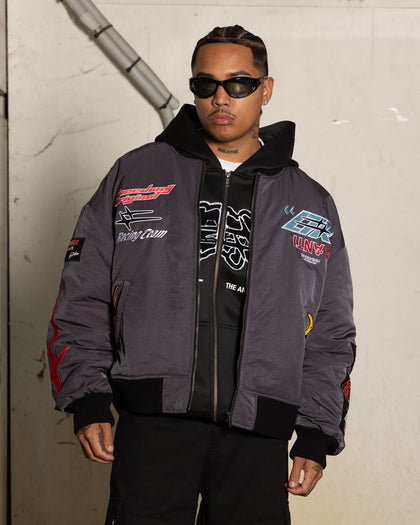 LOITER X ANTI RACER BOMBER  JA - Charcoal