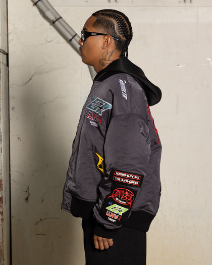 LOITER X ANTI RACER BOMBER  JA - Charcoal