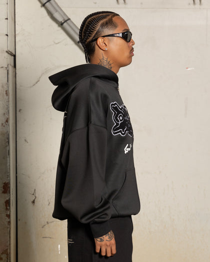 LOITER X ANTI ZIP HOOD - Black