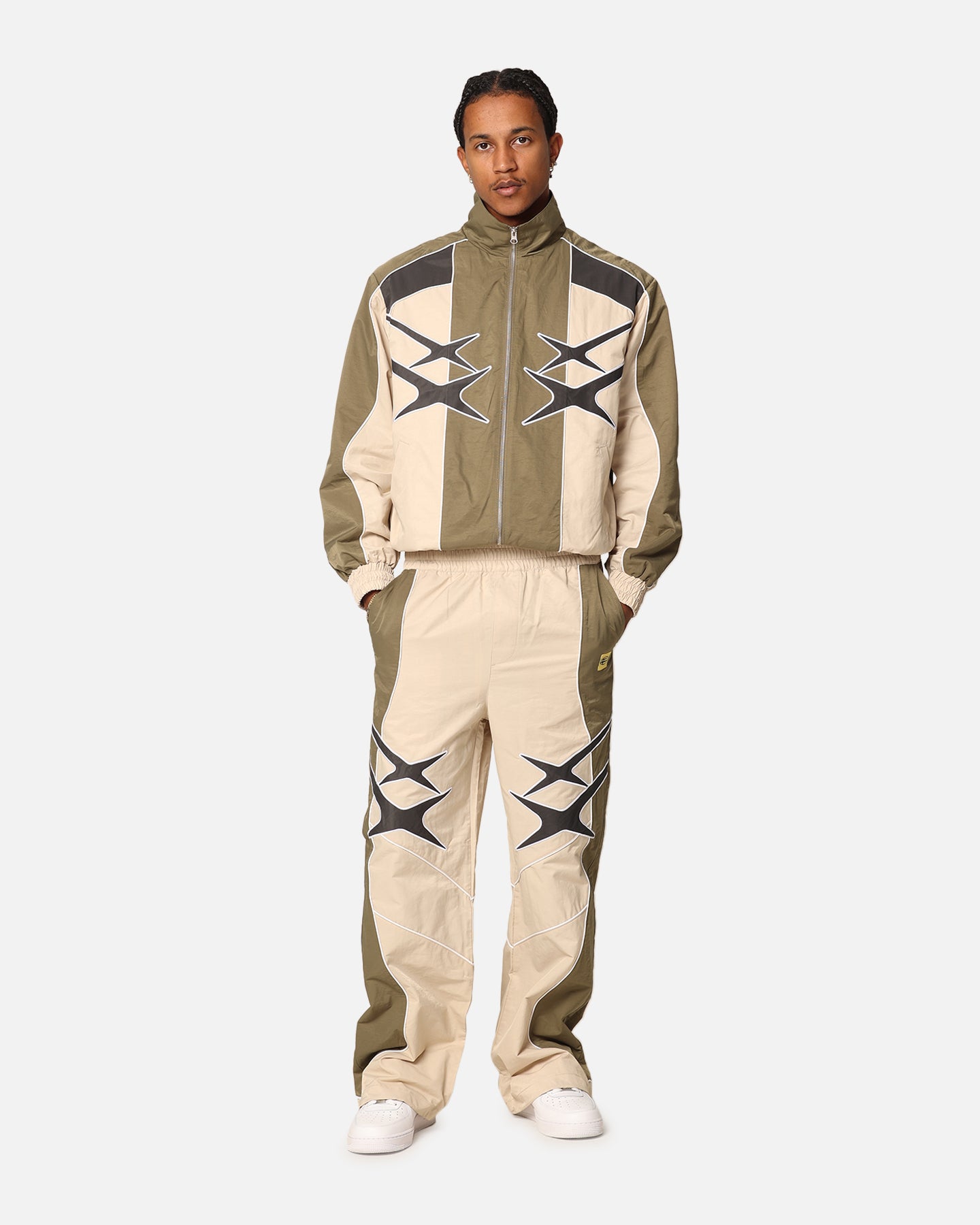 Paradise Track Jacket Stone/Khaki | Loiter