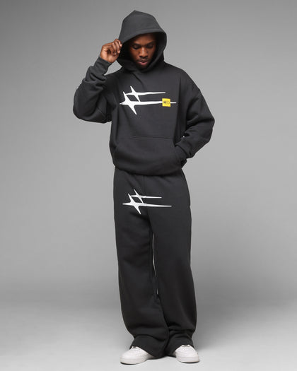 Loiter Hybrid Hoodie Charcoal