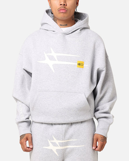 Loiter Hybrid Hoodie Grey Marle