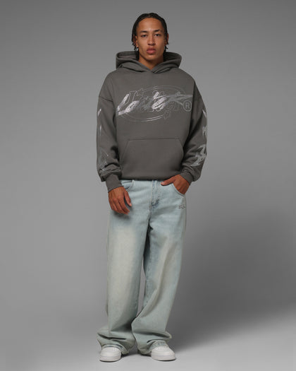 Atlantic Rhinestone Hoodie Charcoal
