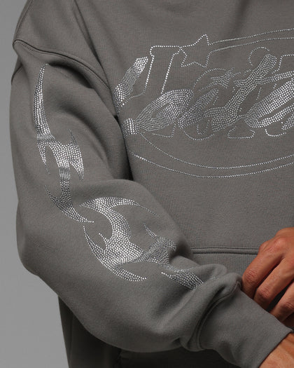 Atlantic Rhinestone Hoodie Charcoal