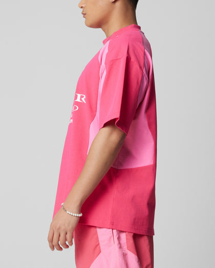 SUBCULTURE PANEL TEE - Pink