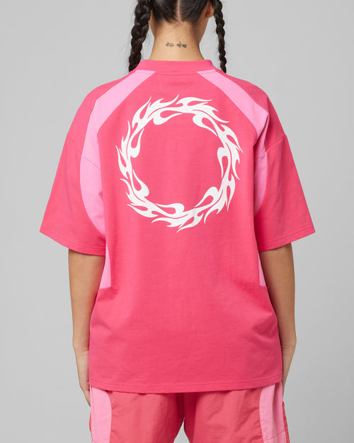 Subcultural Panel T-Shirt Pink