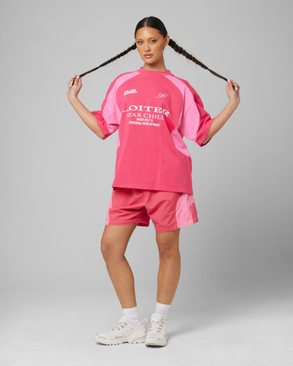 SUBCULTURE PANEL TEE - Pink