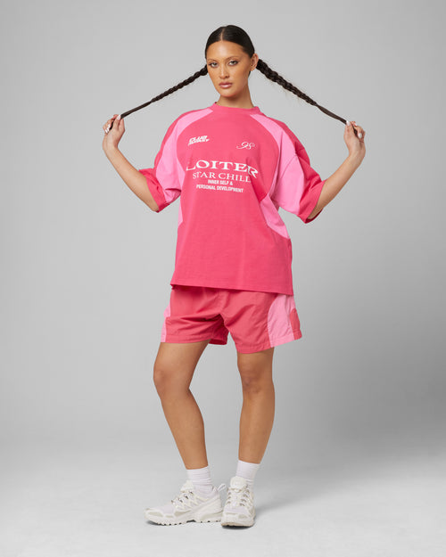 SUBCULTURE PANEL TEE - Pink