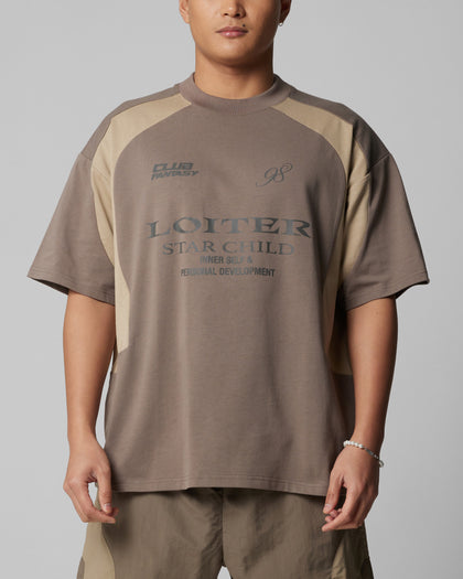 SUBCULTURE PANEL TEE - Brown