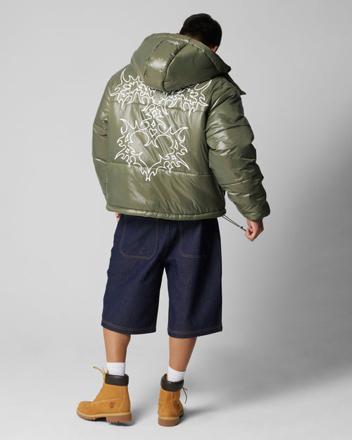 STAR BORN PUFFER JACKET - Green