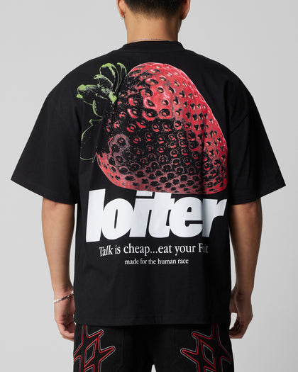 STRAWBERRY TEE - Black