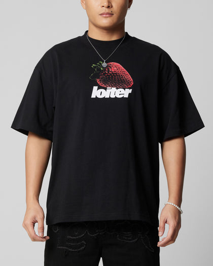 STRAWBERRY TEE - Black