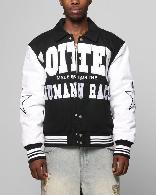 VICE CITY VARSITY JACKET - Black/White