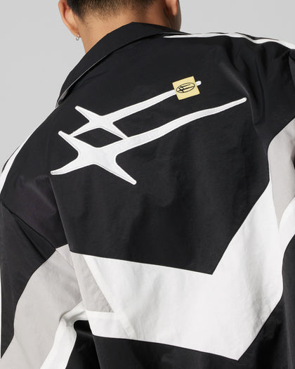 HYBRID TRACK JACKET - Black/Grey