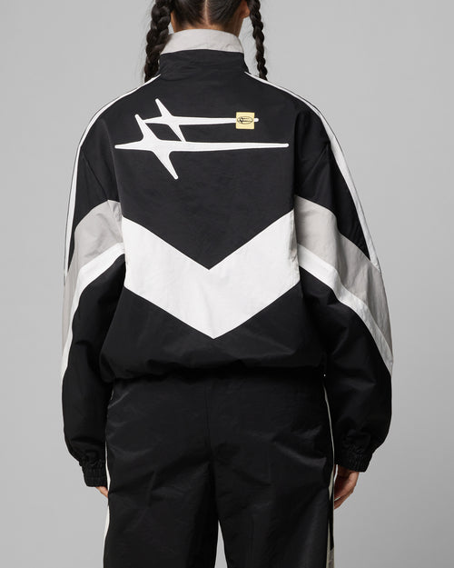 HYBRID TRACK JACKET - Black/Grey