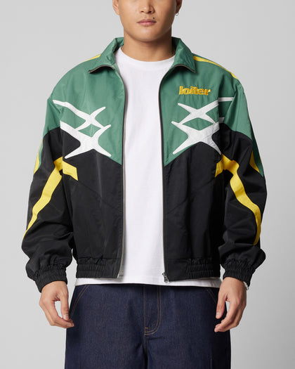 HYBRID TRACK JACKET - Green/Yellow