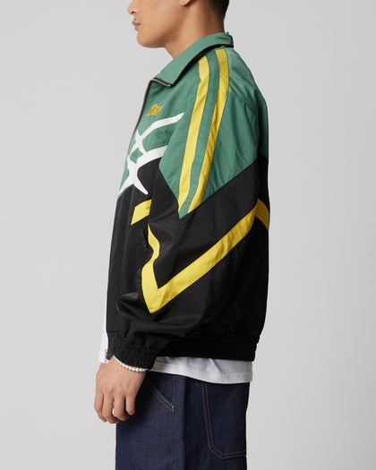 HYBRID TRACK JACKET - Green/Yellow