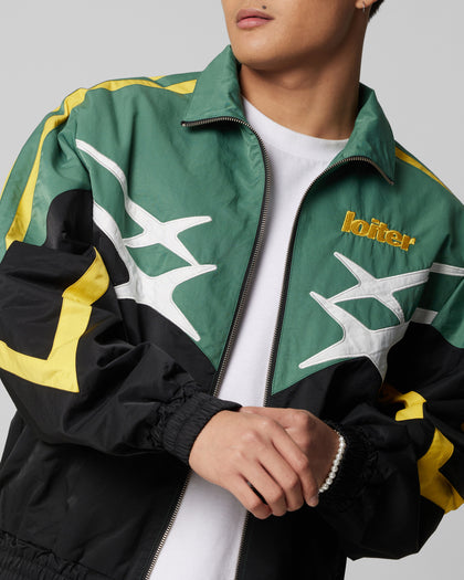 HYBRID TRACK JACKET - Green/Yellow