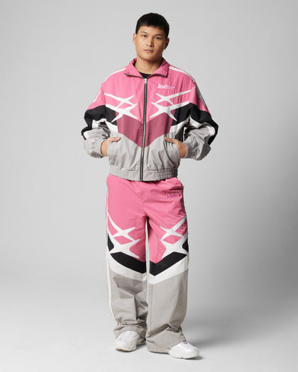 HYBRID TRACK JACKET - Pink/Grey