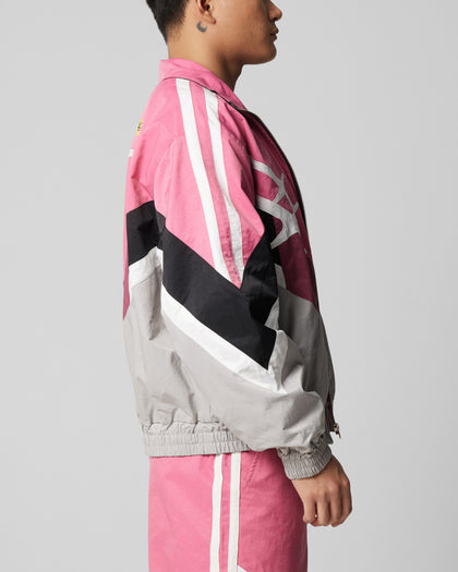 HYBRID TRACK JACKET - Pink/Grey