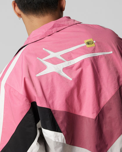 HYBRID TRACK JACKET - Pink/Grey