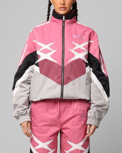 Hybrid Track Jacket Pink/Grey