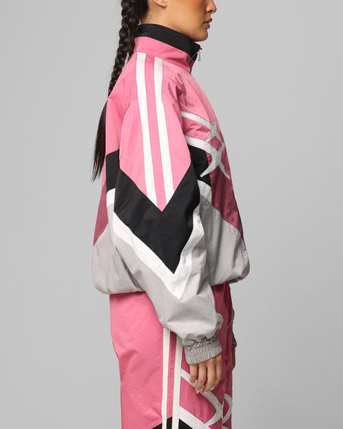 HYBRID TRACK JACKET - Pink/Grey