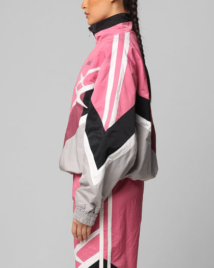 HYBRID TRACK JACKET - Pink/Grey