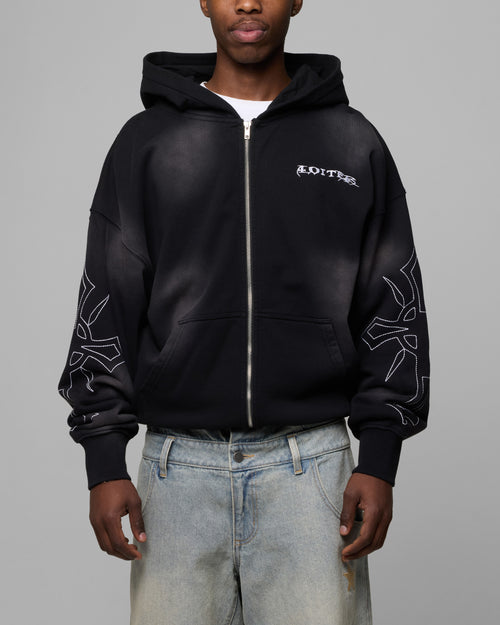 ATMOSPHERE ZIP HOODIE - Vintage Black