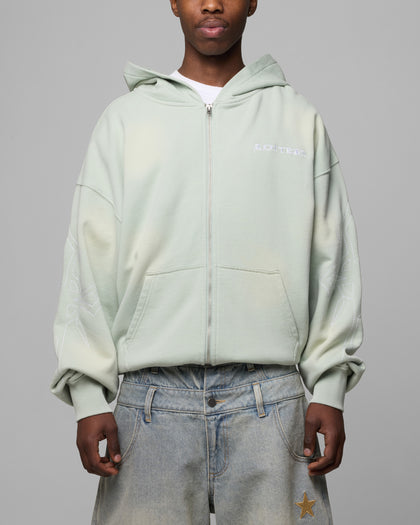 Atmosphere Full Zip Hoodie Washed Green