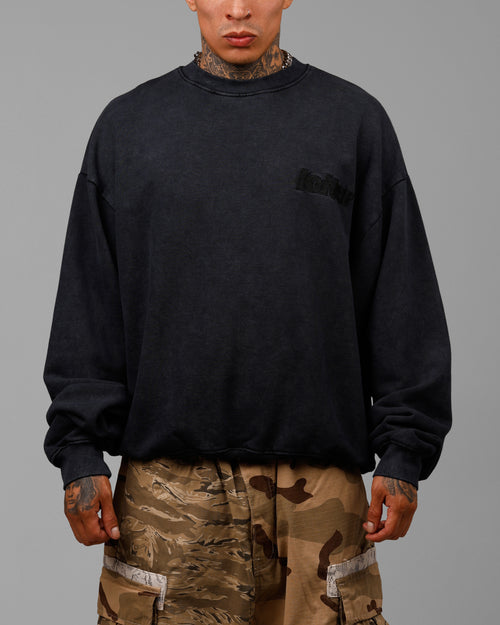 FREEWAY CREWNECK - Washed Black