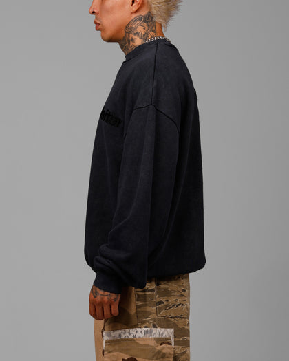 FREEWAY CREWNECK - Washed Black