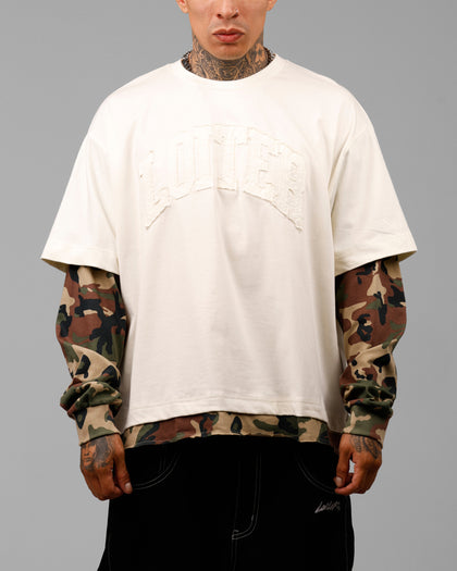 IMPACT LS TEE - White/Camo