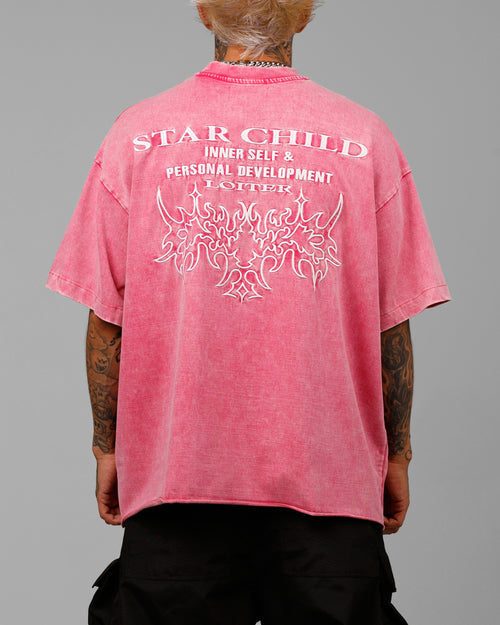 Star Child Pocket T-Shirt Pink