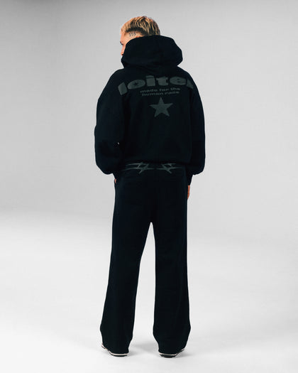 CELESTIAL ZIP HOODIE - Black