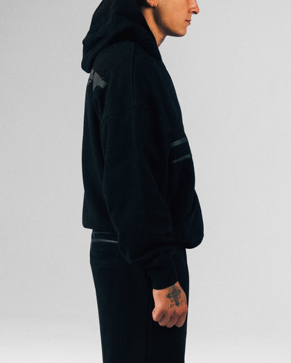 CELESTIAL ZIP HOODIE - Black