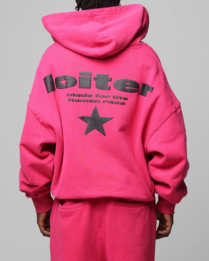 CELESTIAL ZIP HOODIE - Pink