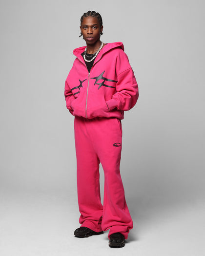 CELESTIAL ZIP HOODIE - Pink