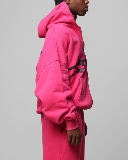 CELESTIAL ZIP HOODIE - Pink