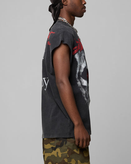 Ski Mask Muscle T-Shirt Vintage Black